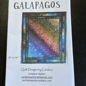 Quilt Designs By Candace Large Quilt Pattern Only Galapagos